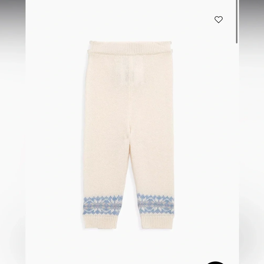 NWT Ralph Lauren Baby Boy Fair Isle Knit Sweater & Pant Set Ivory.Holiday Winter